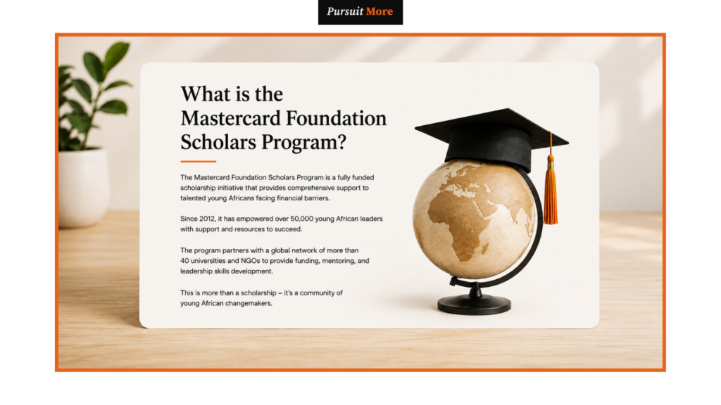 Mastercard Foundation scholarships 2026:
What Is the Mastercard Foundation Scholars Program?
