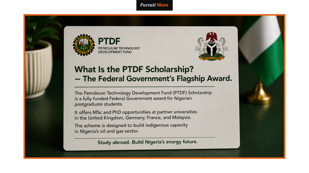 PTDF scholarship 2026 application form