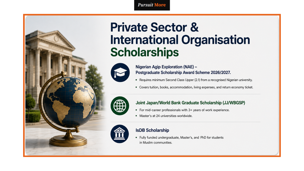 Postgraduate Scholarships in Nigeria 2026